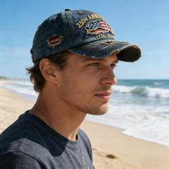 USA 250th Anniversary Distressed Casual Cap, 17762026 Anniversary USA hat, Tr…