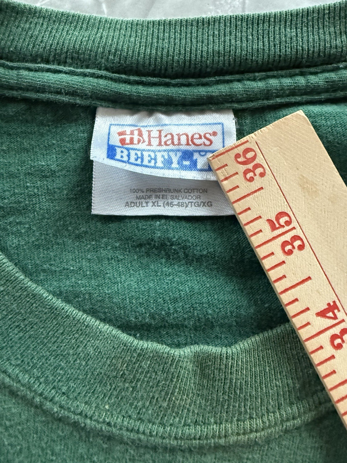 VTG Hanes Beefy-T Green Lantern Green Cotton Knit Long Sleeve Tee - Men’s XL gallery