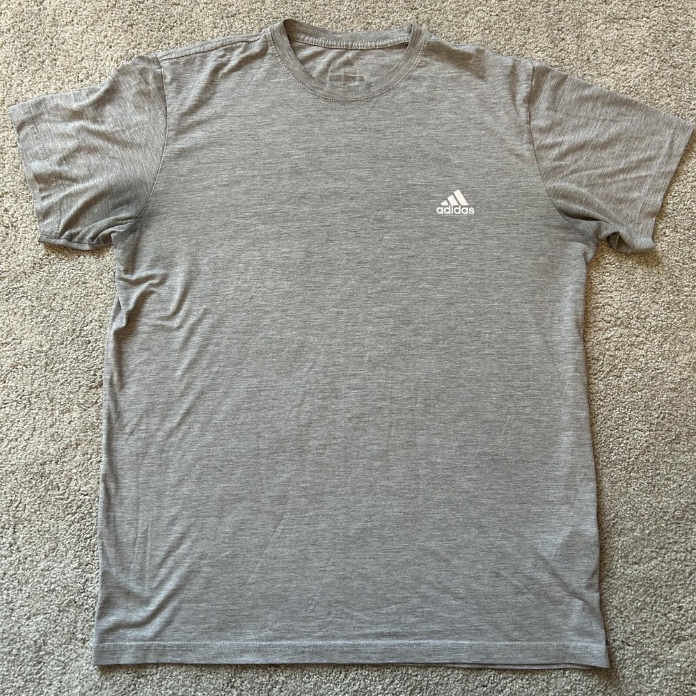 Adidas Gray Heather Men’s size L Athletic T-Shirt