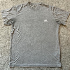 Adidas Gray Heather Men’s size L Athletic T-Shirt