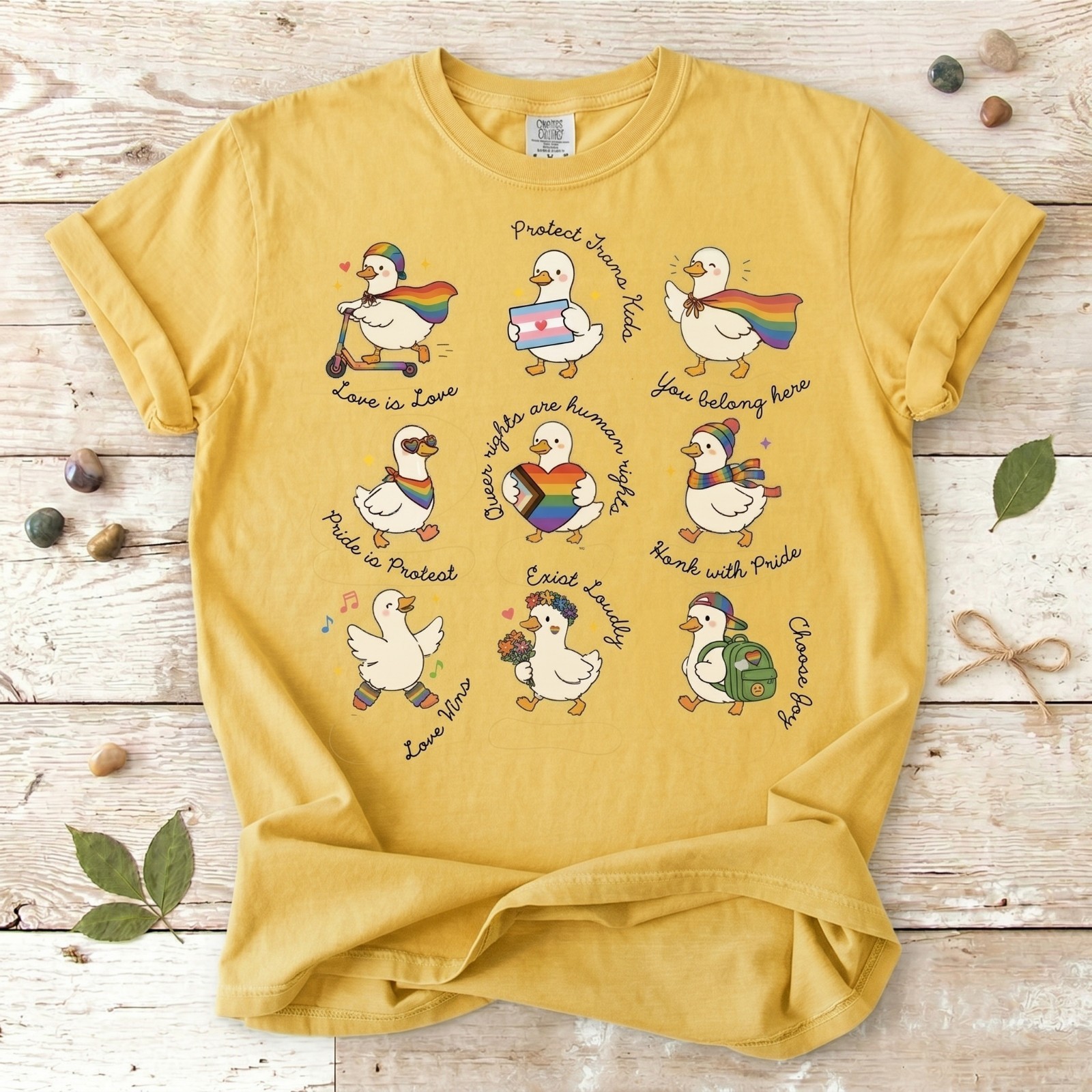 Silly Goose LGBTQ Subtle Message Pride Shirt, Proud Geese Ally shirt gallery