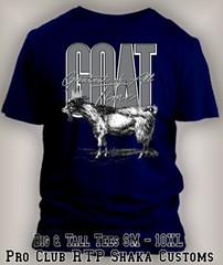 The Goat Tee Shirt Compatible with Nike Air Force 1 Low Midnight Big Tall