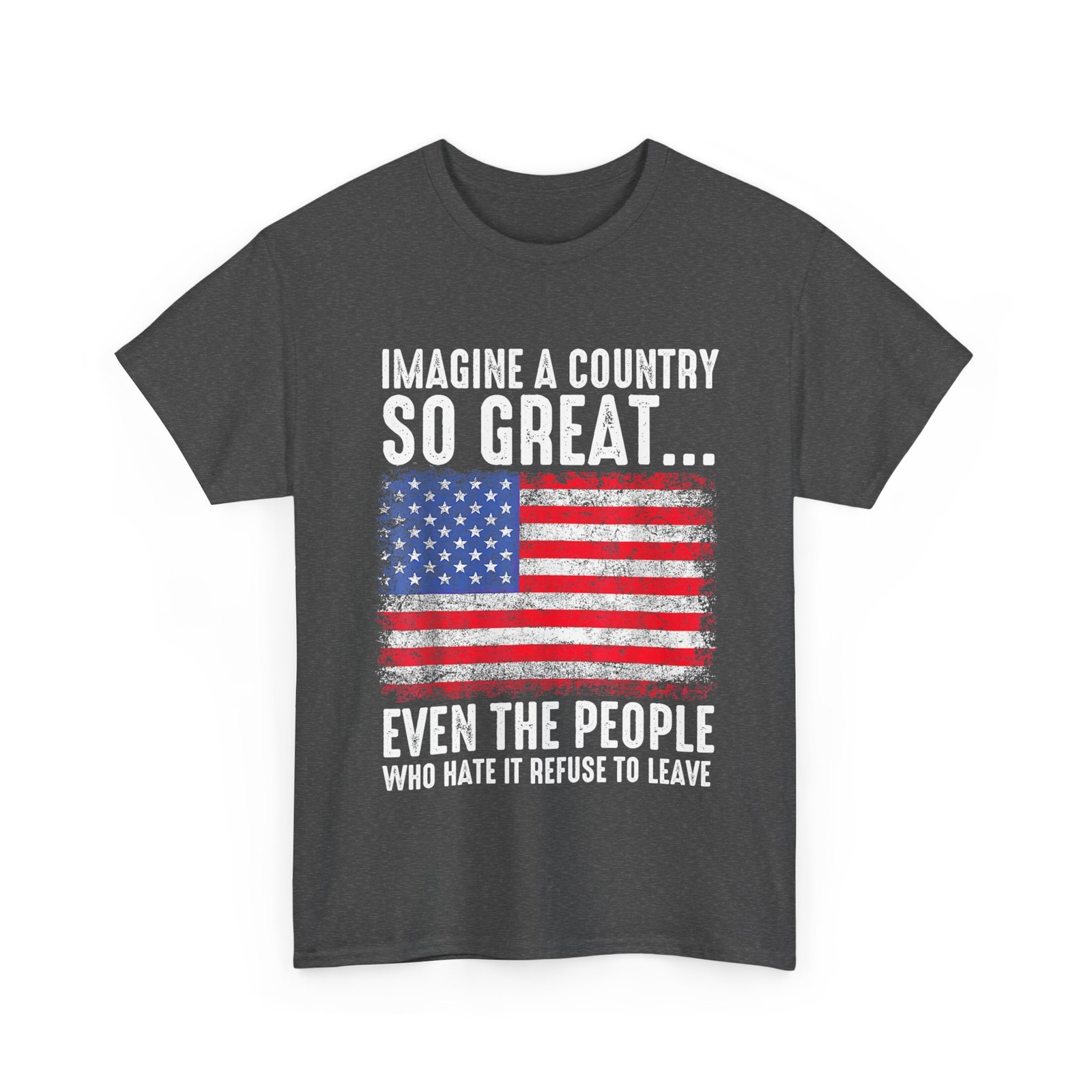 Imagine A Country So Great Patriotic USA Flag T-Shirt