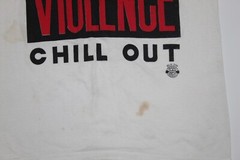 Vintage 1980s Stop The Violence Movement Single Stitch T Shirt Chill Out Large