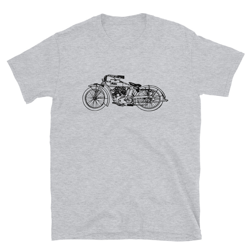 MOTORCYCLE ILLUSTRATION T-SHIRT *ADULT SIZE* VINTAGE INDIAN HARLEY DAVIDSON NEW gallery