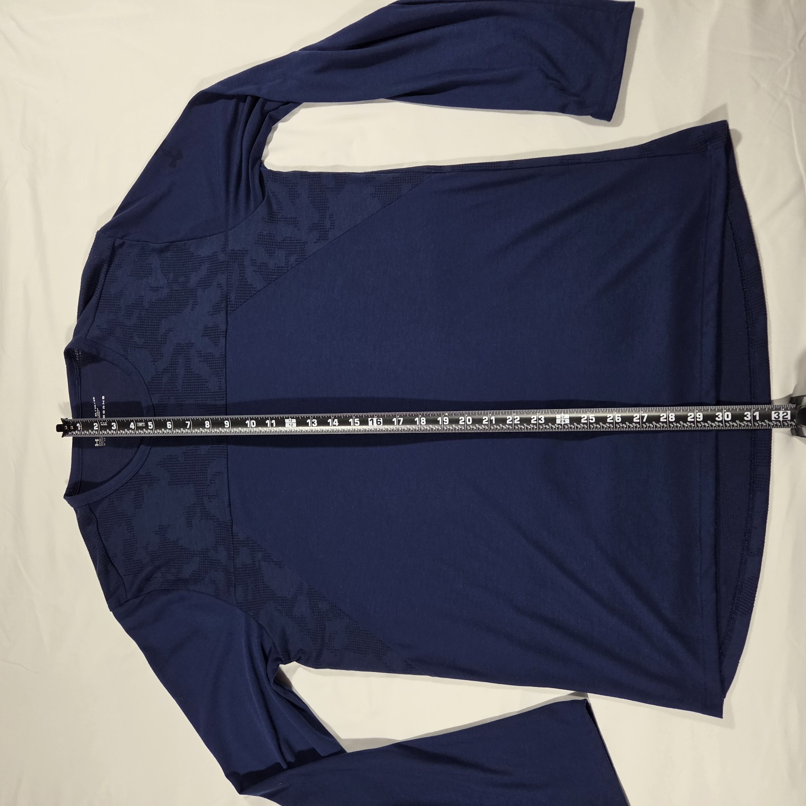 Under Armour Men's Threadborne Long Sleeve Shirt Fitted Blue Long Sleeve Size XL gallery
