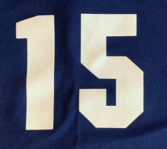 Cooperstown Dreams Park Authentic Baseball V Neck Ringer Blue Shirt Size M #15