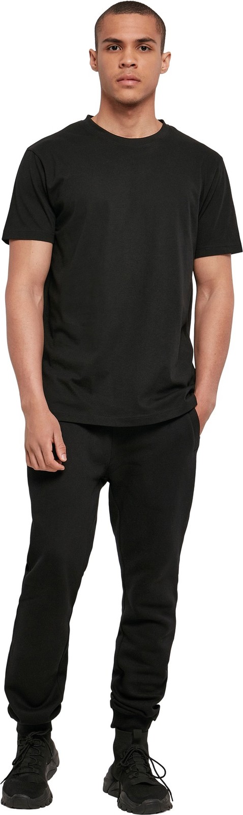 Build Your Brand Basic Round Neck Tee BB010 - Ribbed Crew Neck gallery