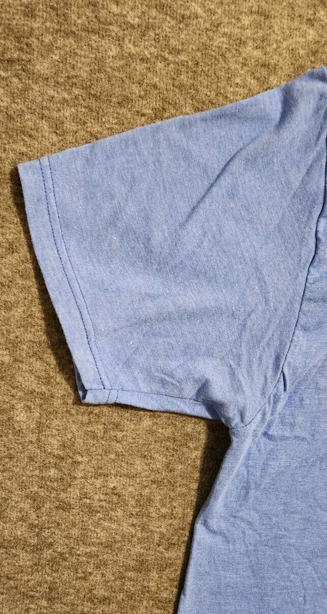 Levis Original Brand Logo XL Shirt Blue Short Sleeve Measurements in Description gallery