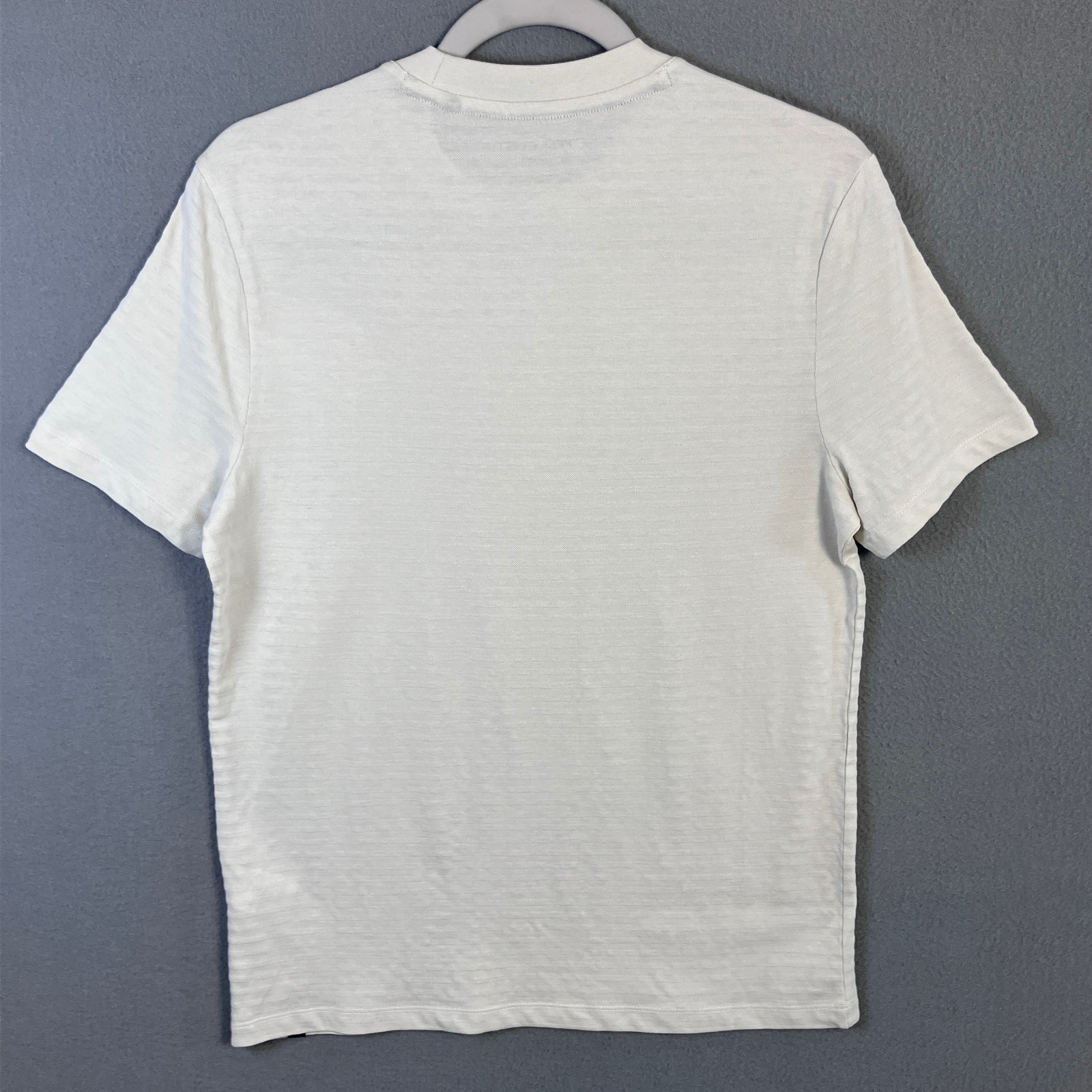 Perry Ellis Textured Short Sleeve Men's T-Shirt Size S Silver Birch NWT gallery