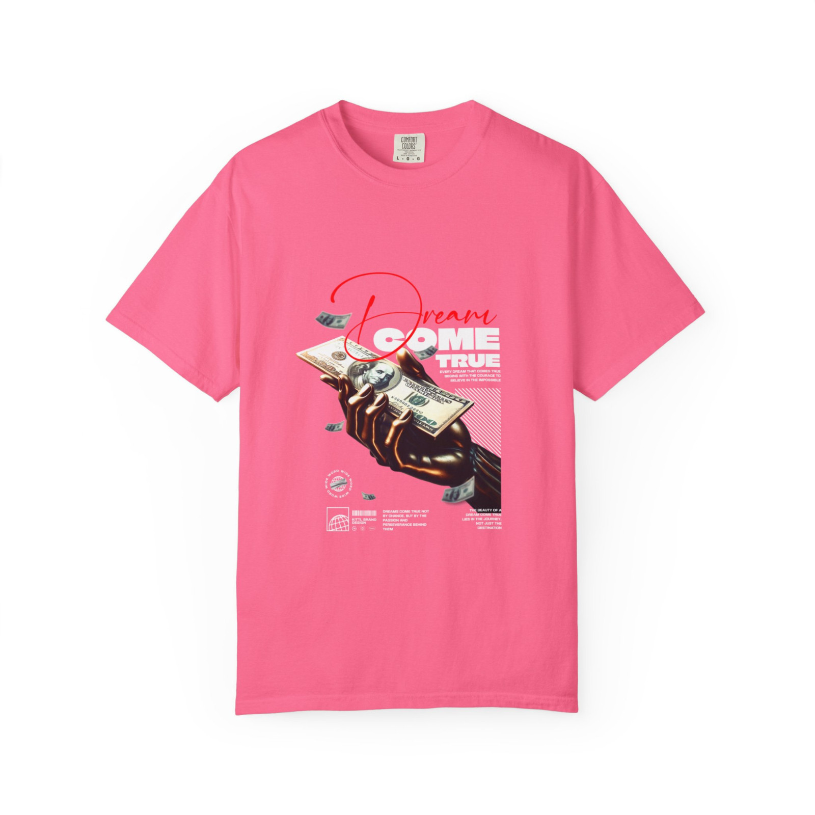 Dream Come True Graphic Tee, Comfort Colors T Shirt, Unisex Streetwear Tee gallery