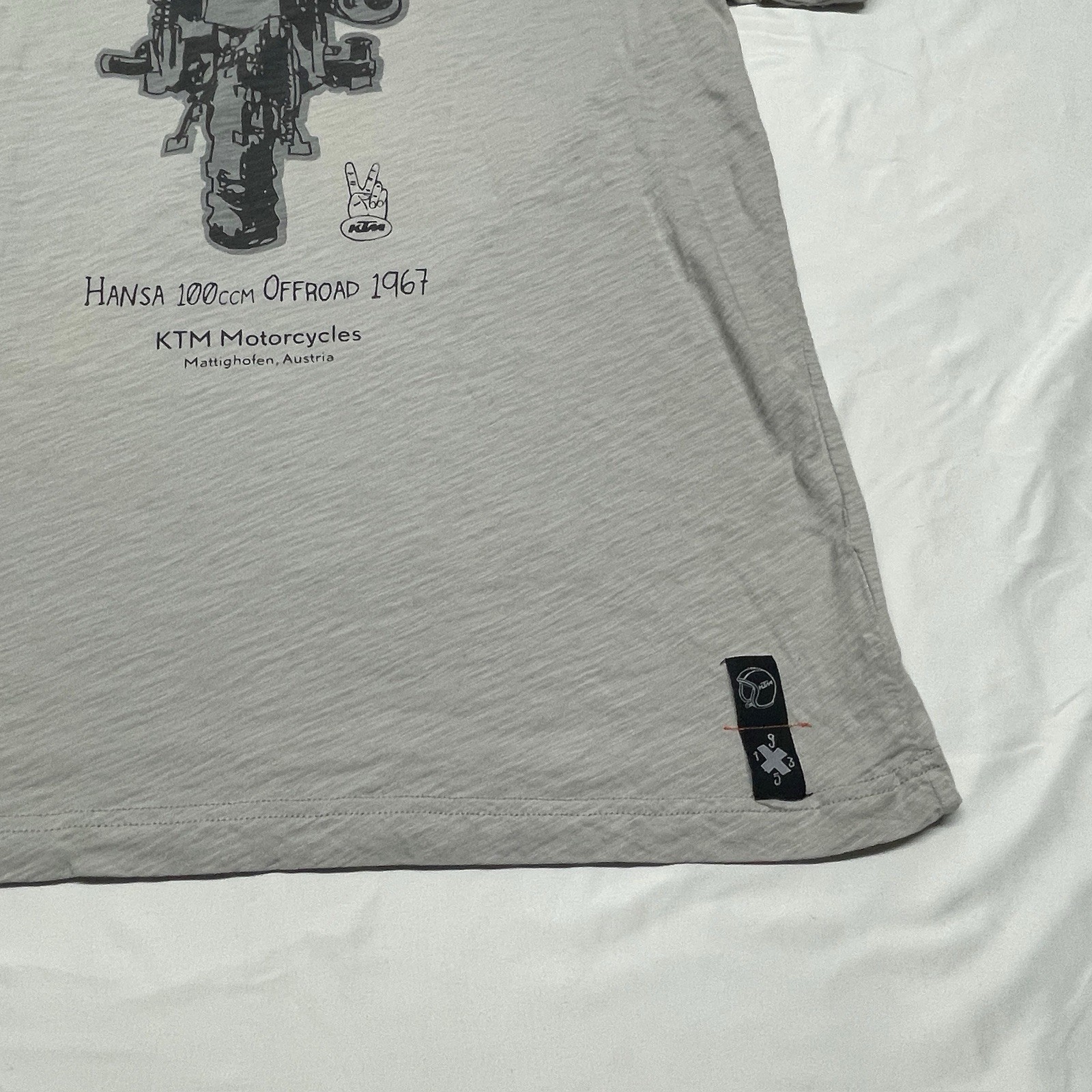 KTM Powerwear Men's XL Graphic TEE Grey Hansa 100ccm Offroad 1967 gallery