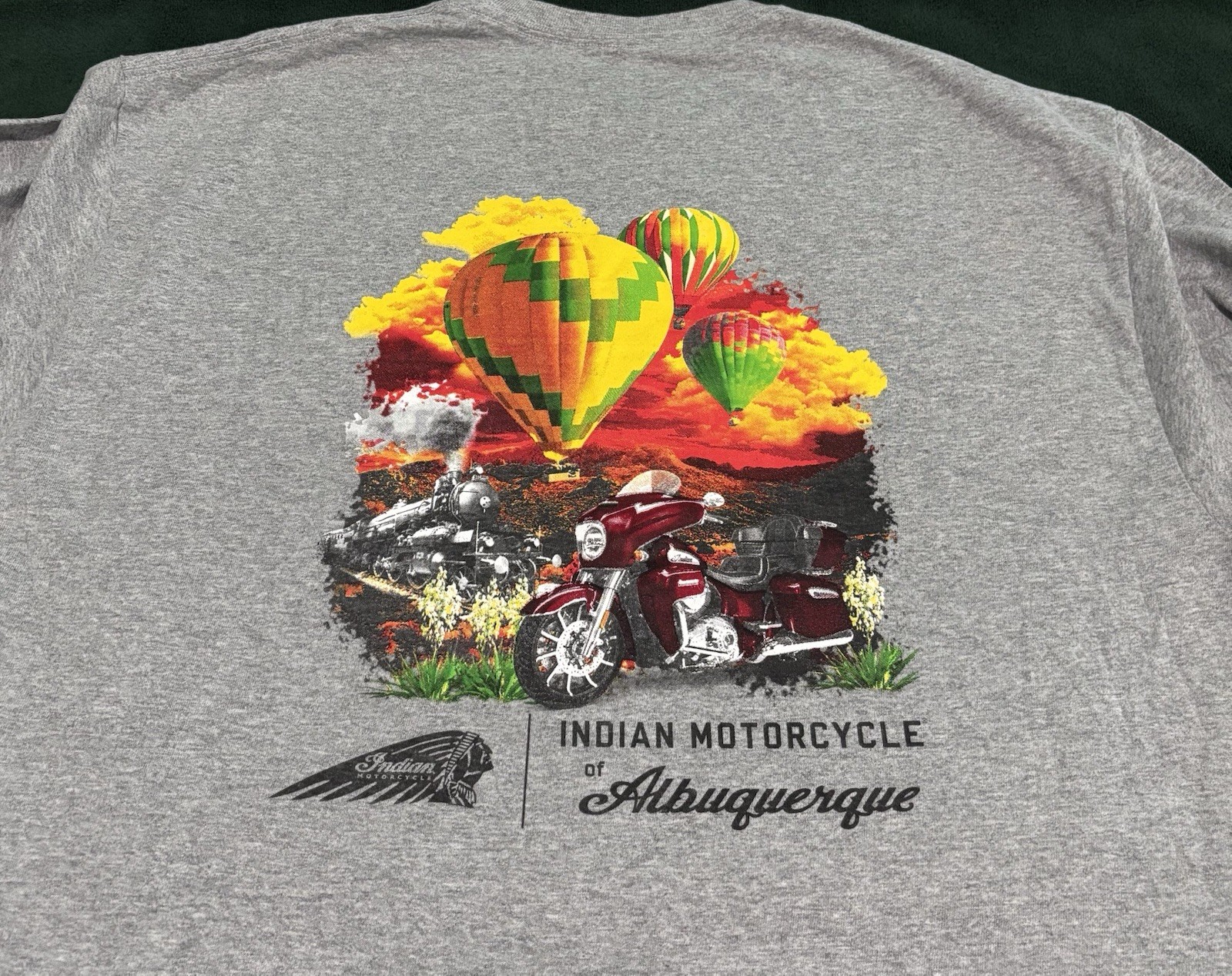 Indian Motorcycle Gray Long Sleeve Shirt Size XL Albuquerque New Mexico gallery
