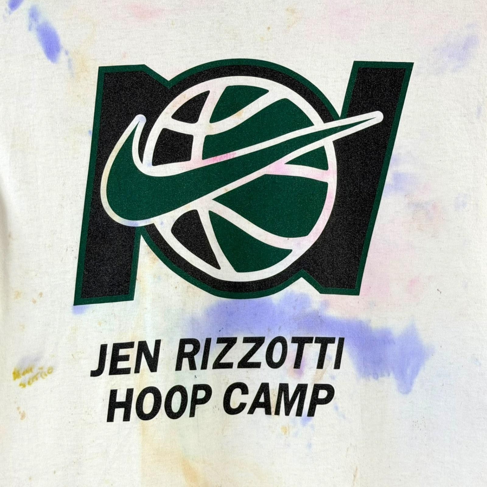 VTG Nike Jen Rizzotti Hoop Camp T Shirt Mens Medium White Basketball Graphic gallery