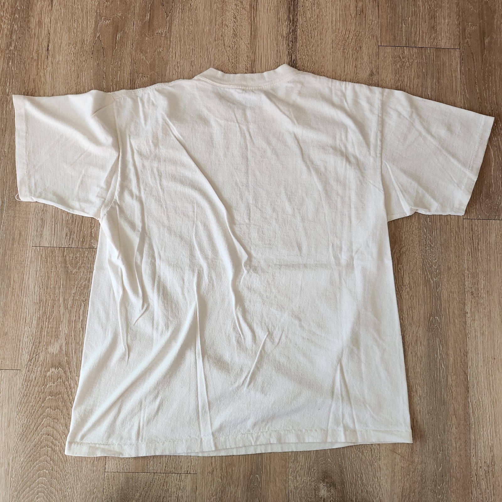 Vintage 90s So Many Toys So Little Time Tshirt Size L Cream White gallery