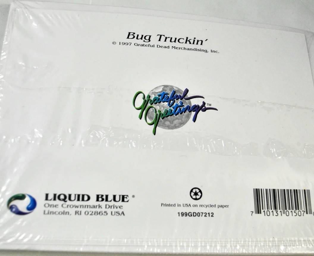 Vintage Grateful Dead 1997 Liquid Blue Thank You Card Pack(7) gallery