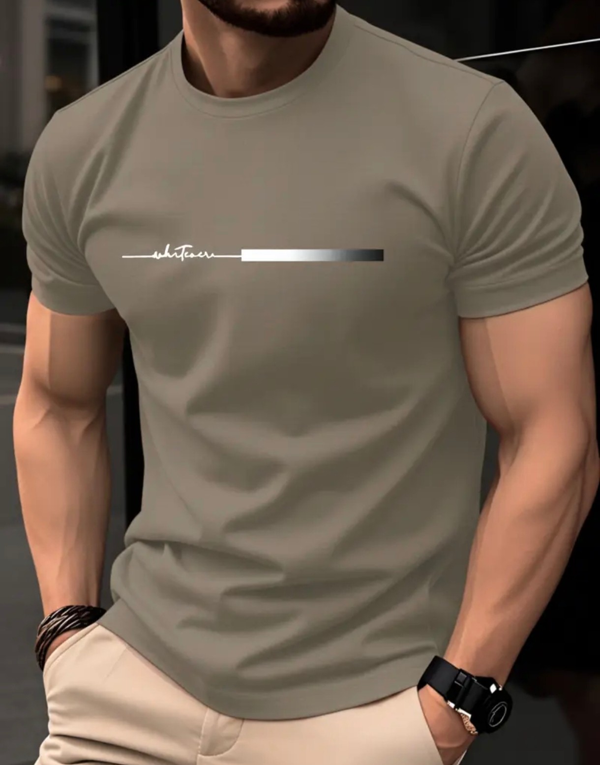 Men’s 100% Cotton T‑Shirt Soft Breathable Casual Top gallery