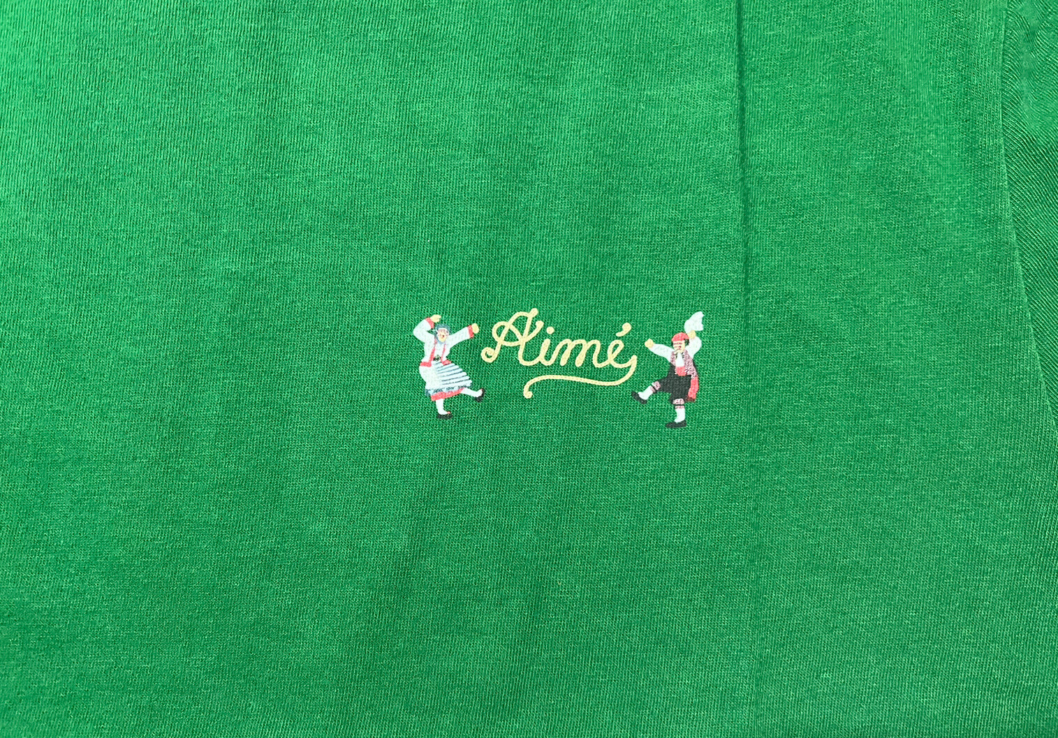 Aime Leon Dore ALD Village Graphic Tee Artwork Green Cotton T-Shirt FW22 Size XL gallery