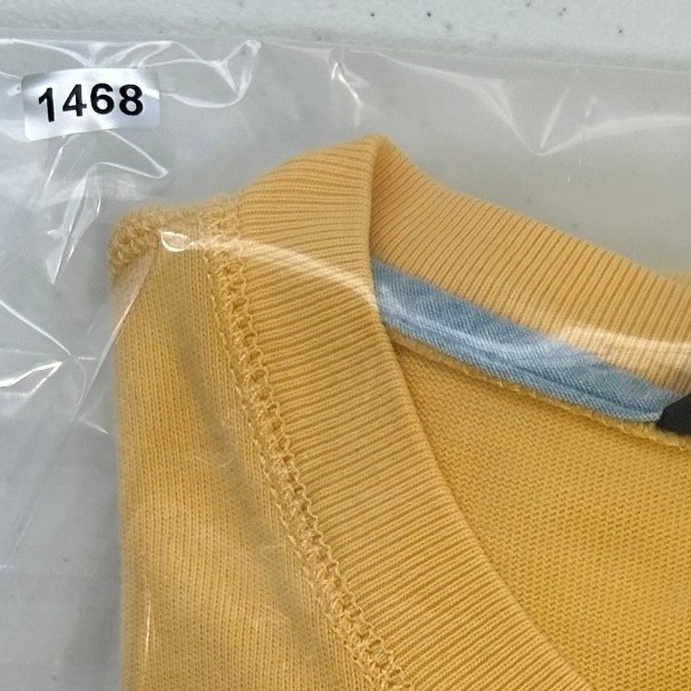 Eddie Bauer Mens Yellow Short Sleeve V Neck T Shirt Size Large Cotton gallery