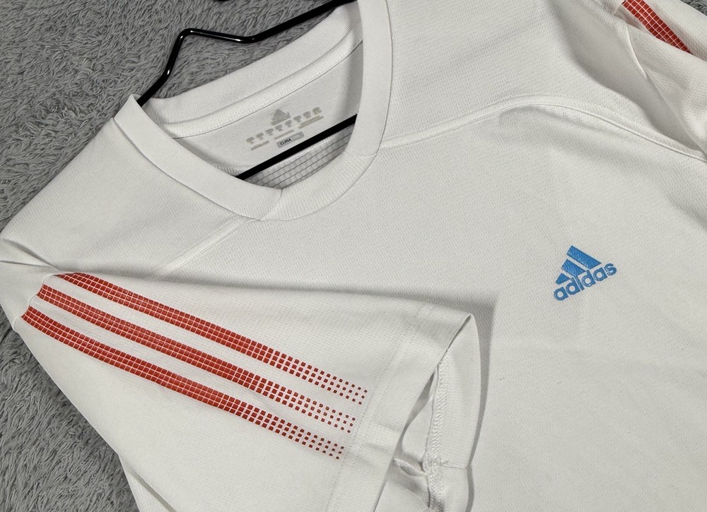 Adidas Climacool Shirt Mens Extra Large White Short Sleeves