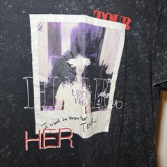 H.E.R. “I used to know Her” Tour Graphic Tee Size XL Black/Graphite
