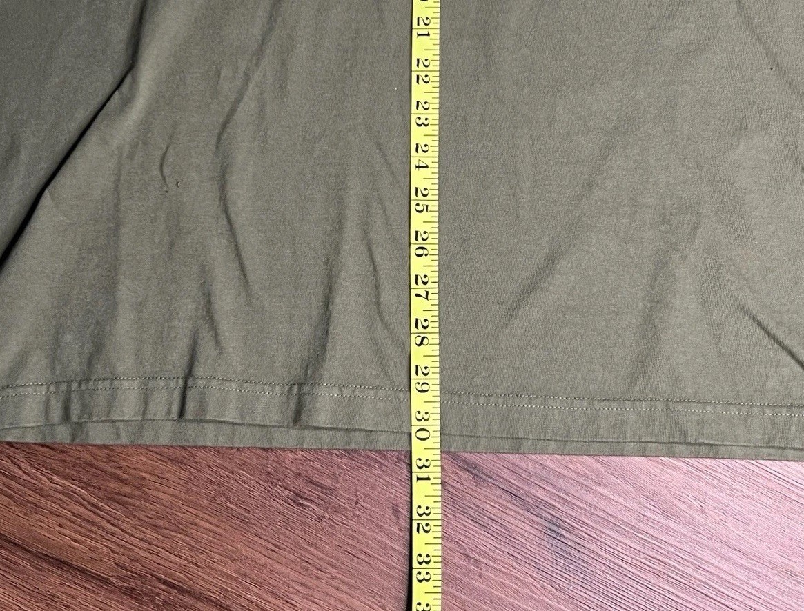 Duluth Trading Co. Longtail Men’s Henley Long Sleeve Pocket Tee Olive Green XL gallery