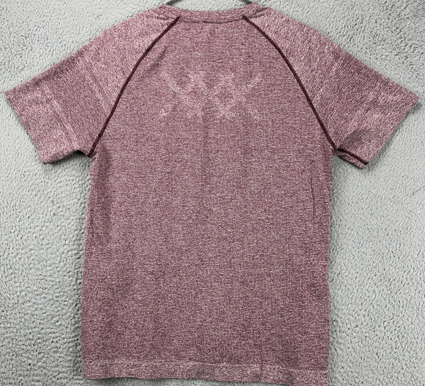 Rhone Shirt Adult Medium Maroon Nylon Blend Tech T-Shirt Short Sleeve Tee Mens gallery
