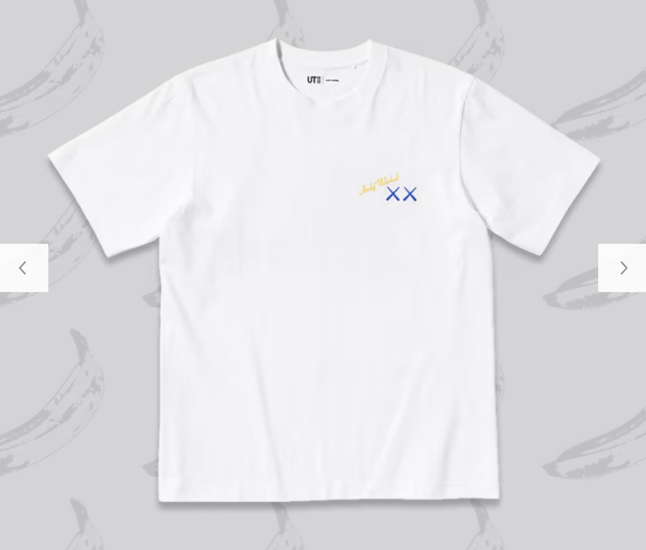 KAWS x Uniqlo x Warhol UT Graphic Banana T-Shirt White - JP Japan Sizing 2XL gallery