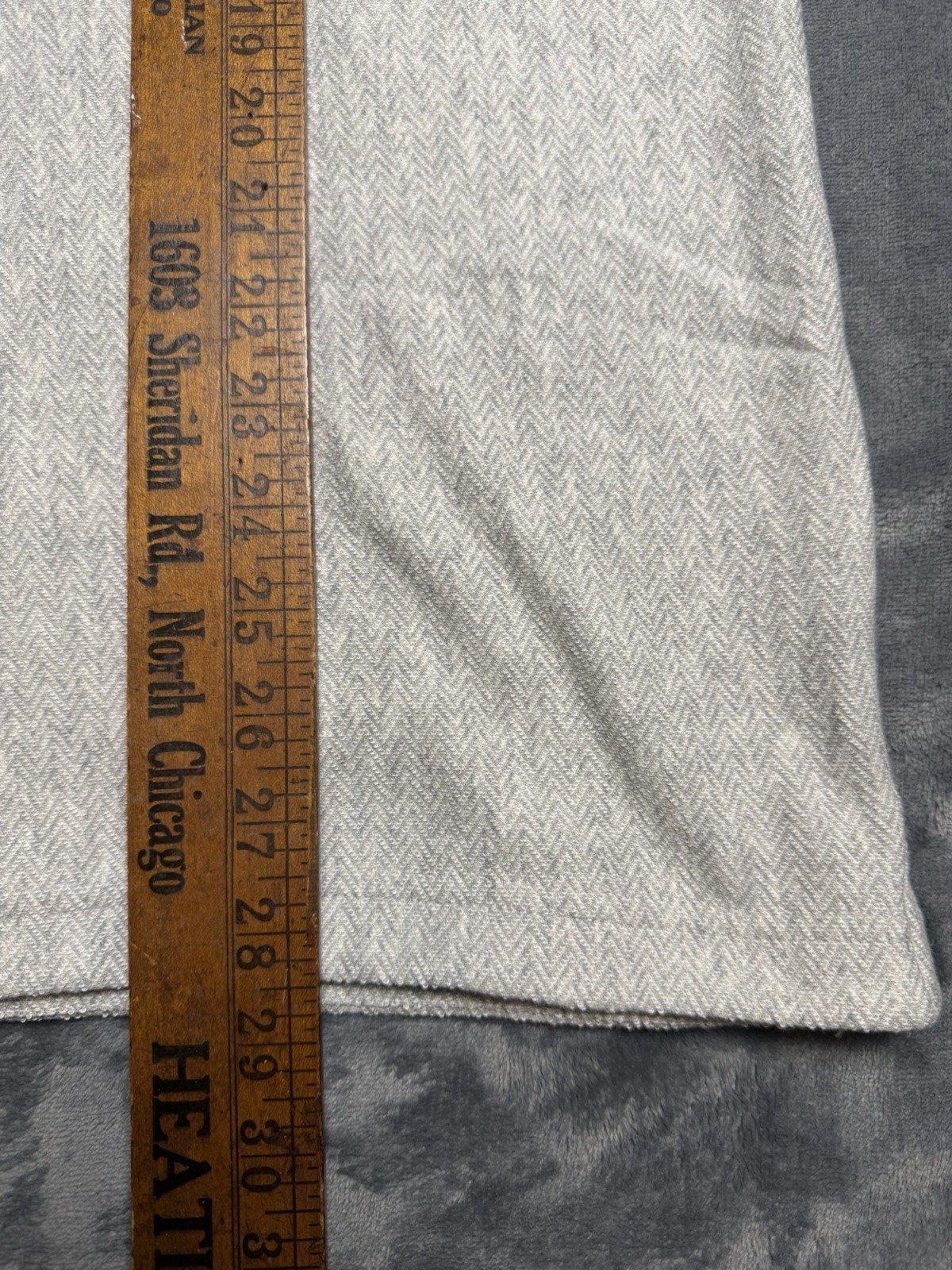 BYLT Men Brushed Herringbone Box Tee Mid Heather Grey Size L (NWT) gallery