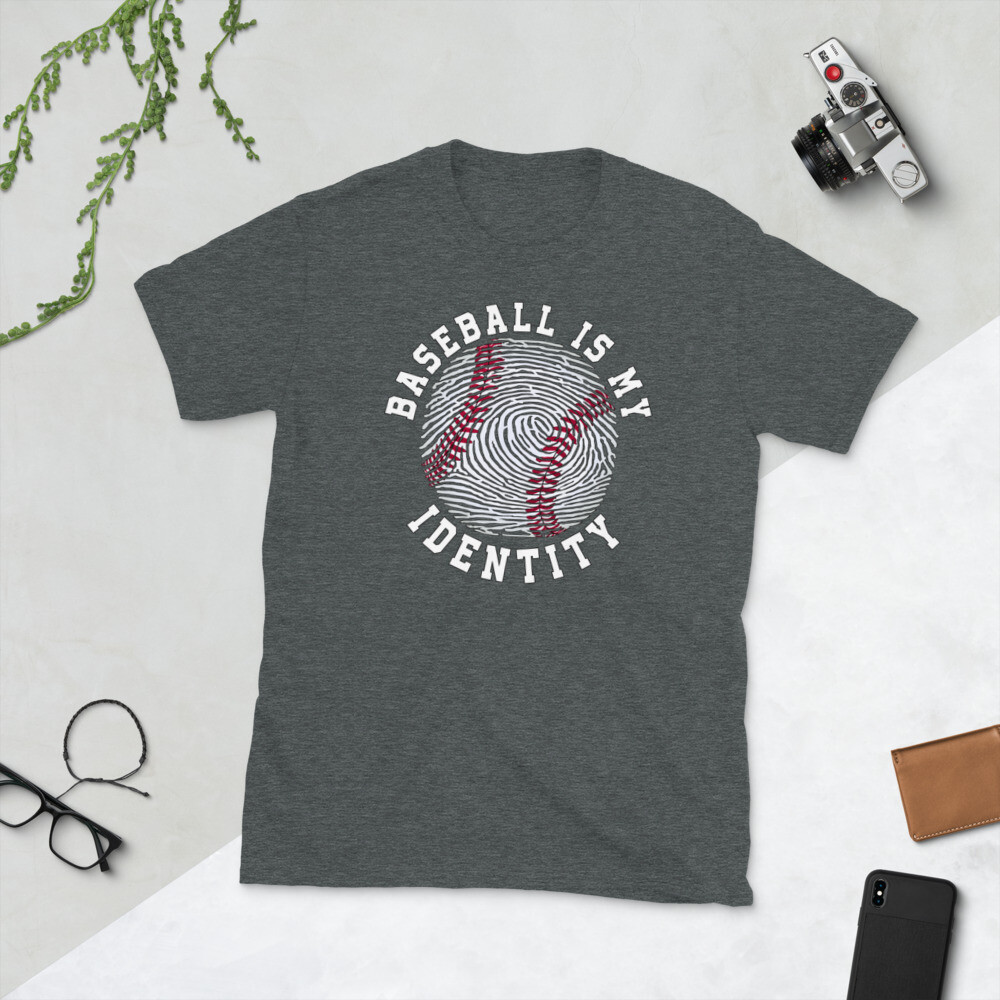BASEBALL IS MY IDENTITY SPORTS PASSION Short-Sleeve Unisex T-Shirt gallery