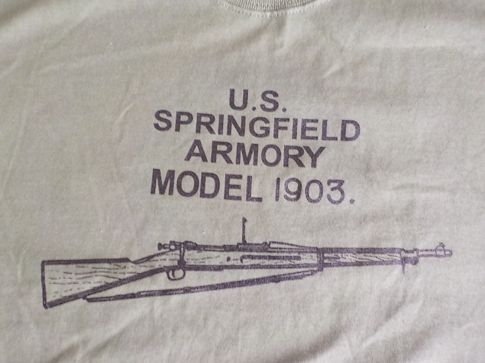 1903 Springfield Silk Screened Olive Drab T Shirt $19.99 and up FREE SHIPPING gallery