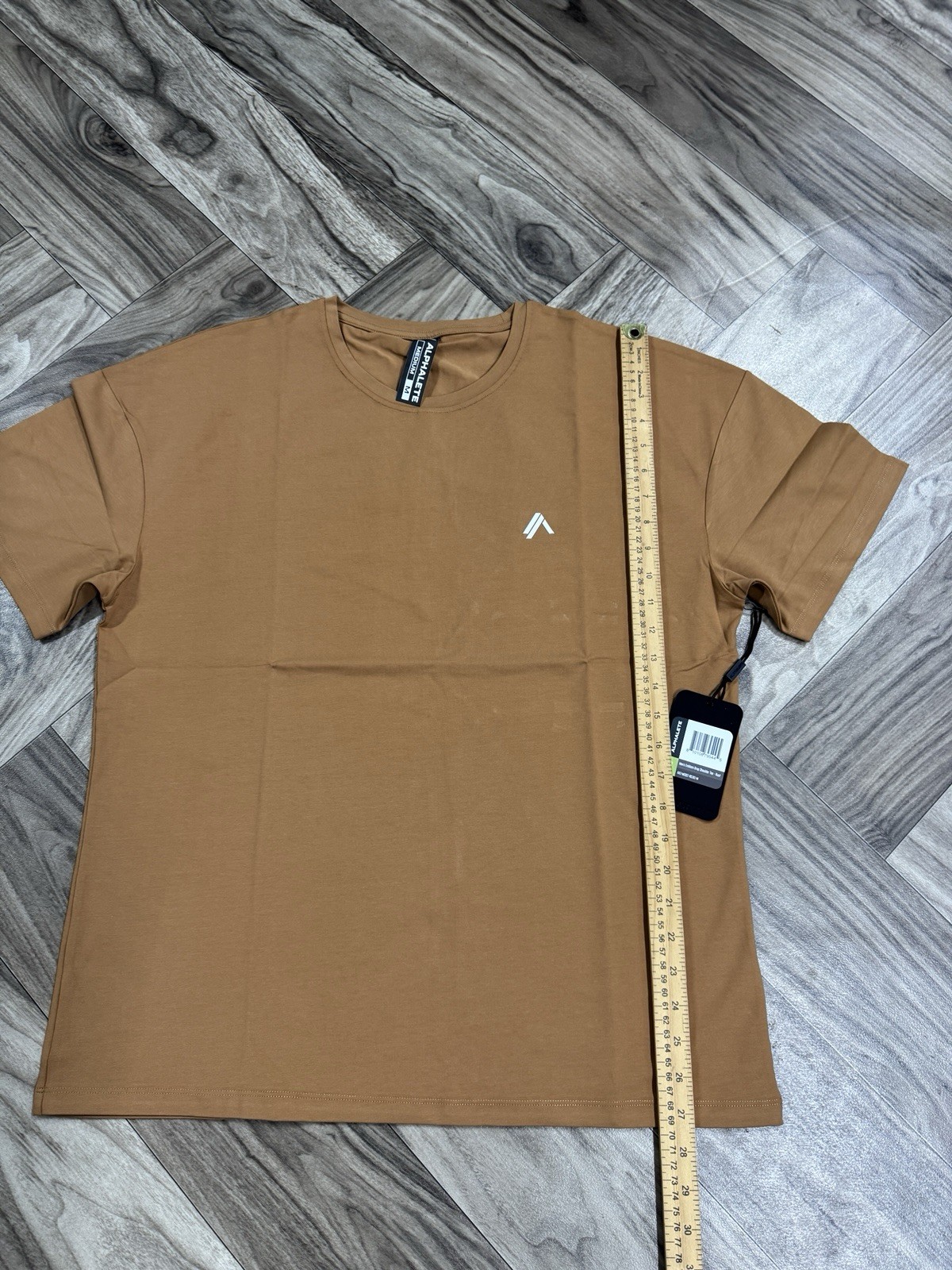 Alphalete Men’s Emblem Drop Shoulder Tee - Rust , Size Medium gallery