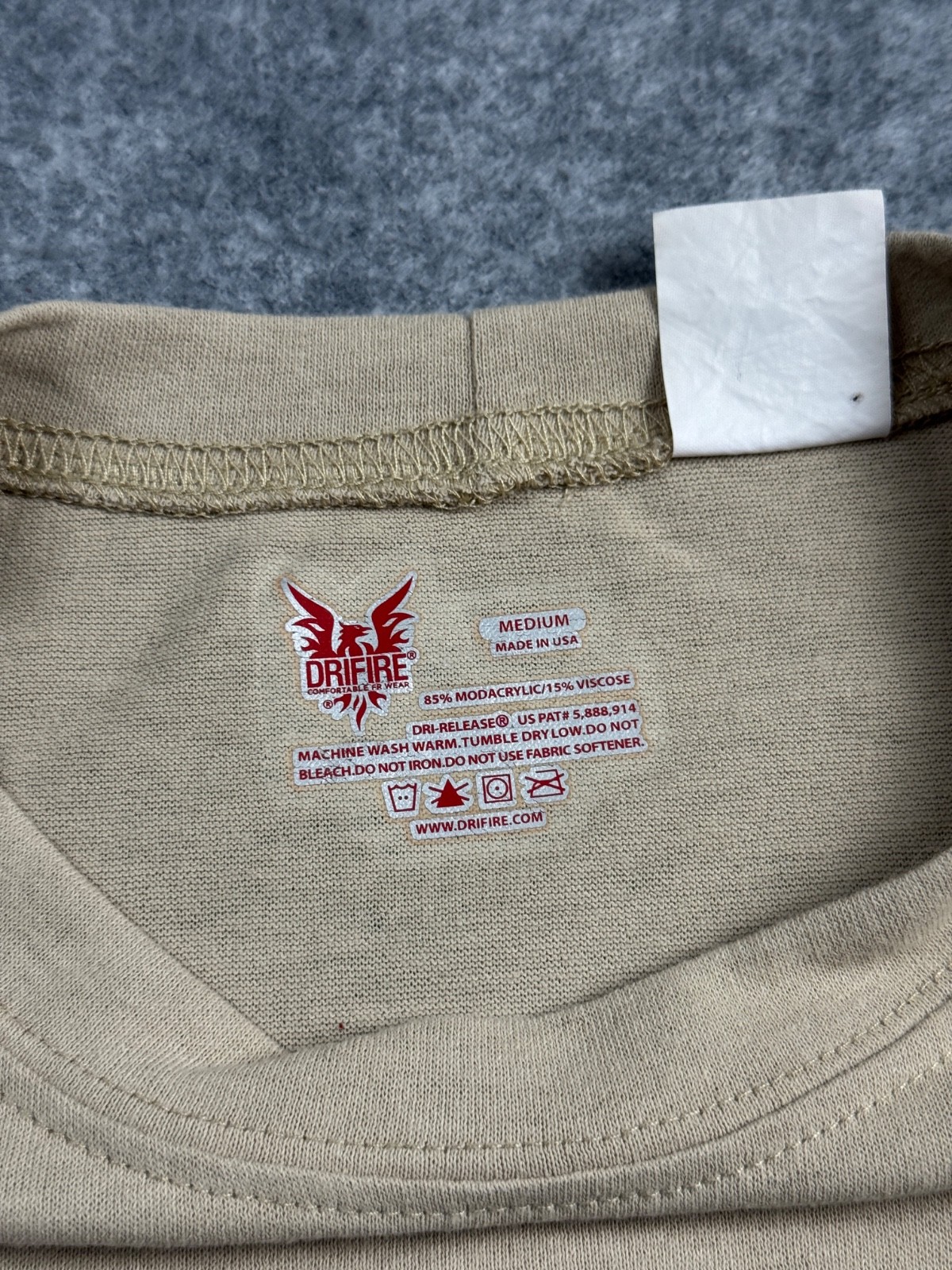 Dri Fire Medium Shirt Beige Brown Work Uniform Desert Sand DF2-110TS gallery
