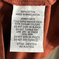 Johnny Bigg Mens Essential Longline Scoop Tee T-Shirt Sienna XL NWT