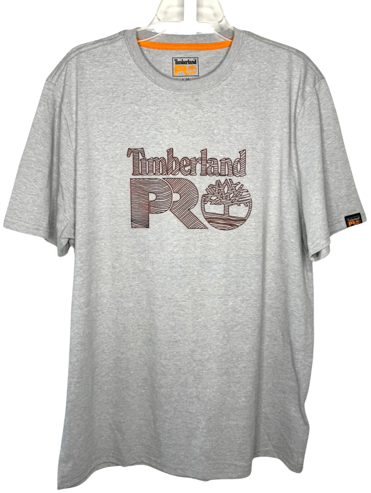 TIMBERLAND PRO MEN L GREY SS TEE SHIRT INNOVATION BLUEPRINT TB0A6EXB PREO USPSGA gallery