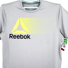 Reebok Men’s Short Sleeve Sleet Heather Grey Graphic Classic T-Shirt Sz 3XL NWT