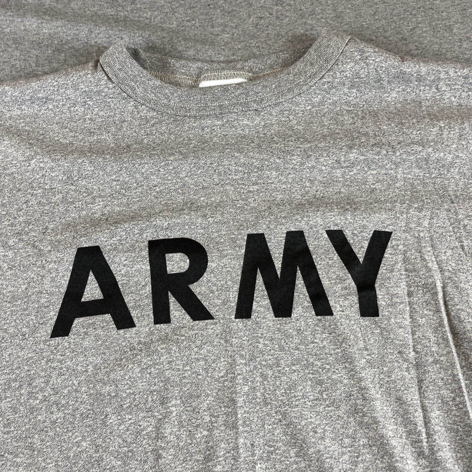 Vtg Single Stitch Army Shirt Men L Gray 80s 90s Military USGI PFU NOS Uniform gallery