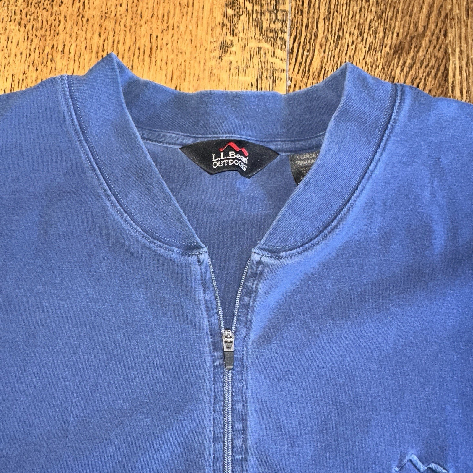 Vtg 80s 90s LL Bean Outdoor 1/4 Zip Pullover Shirt Mens XL Blue Short Sleeve gallery