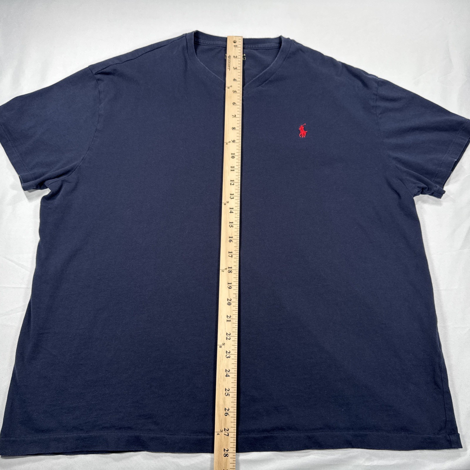 Polo Ralph Lauren v-neck t-shirt mens Size XL Blue gallery