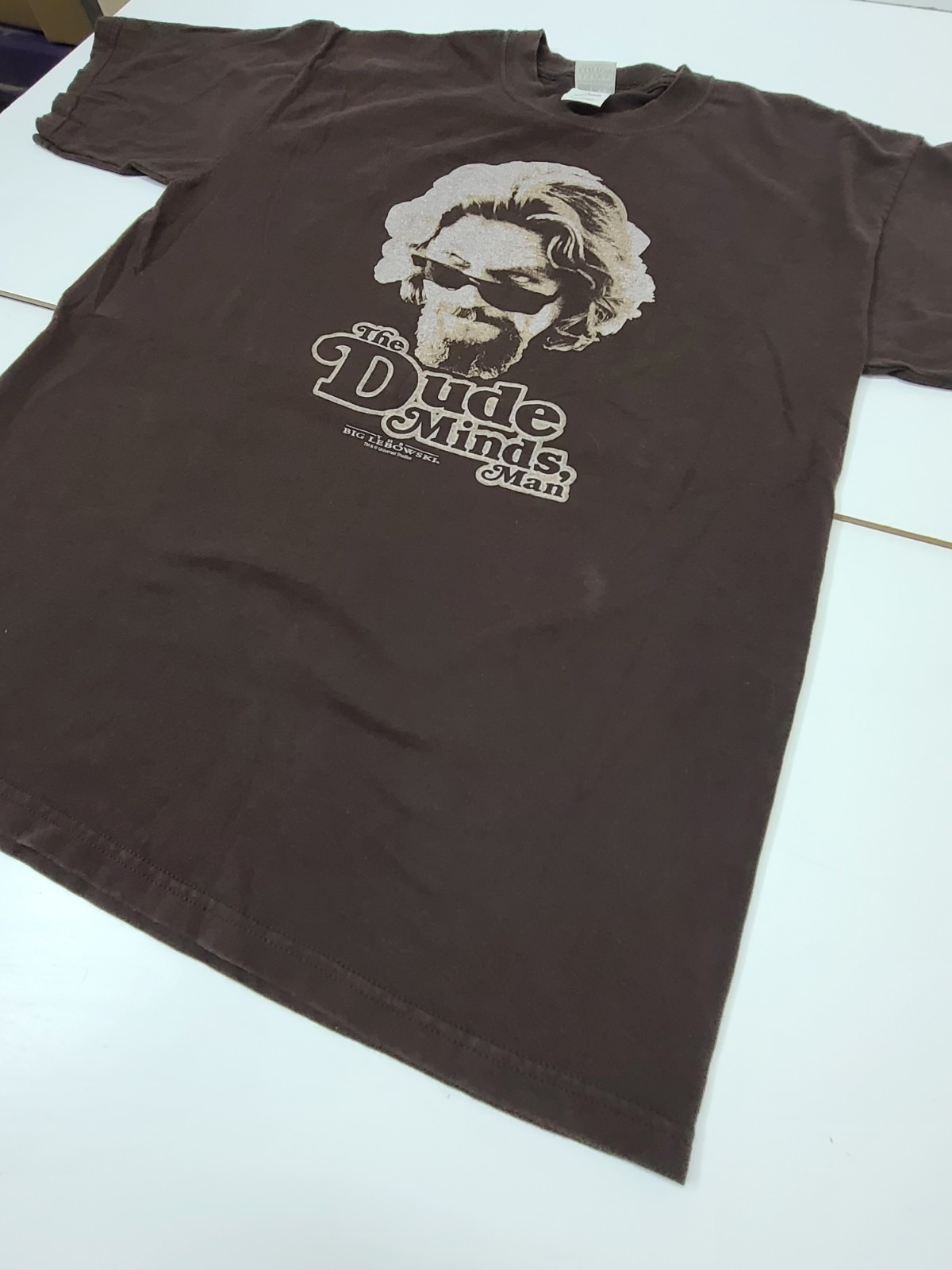 Big Lebowski The Dude Abides Shirt Mens Large Movie Promo Tee Jeff Bridges gallery