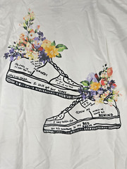 Size 2X – The Thread Shop Sony Jake Miller JM Sneaker Bouquet T-Shirt White