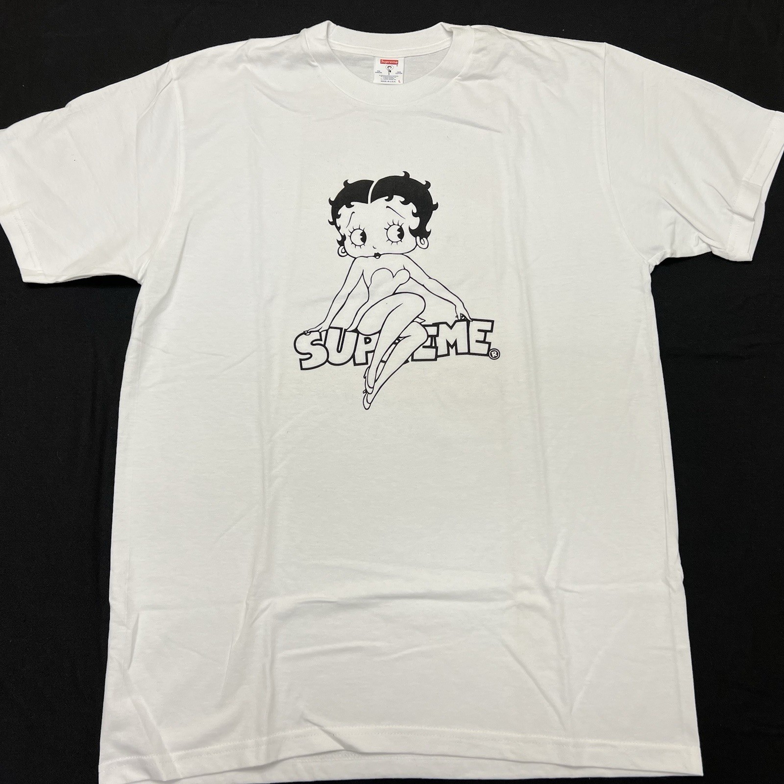 SS16 SUPREME Berry Boop Tee White L Large