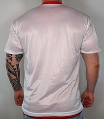 MEN’S REVERSIBLE SHIRT RED/WHITE SIZE ADULT L