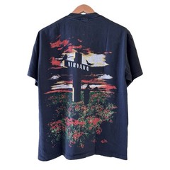 VTG Nirvana Kurt Cobain Scarecrow Cross Field Modern Band Shirt XL REPRINT