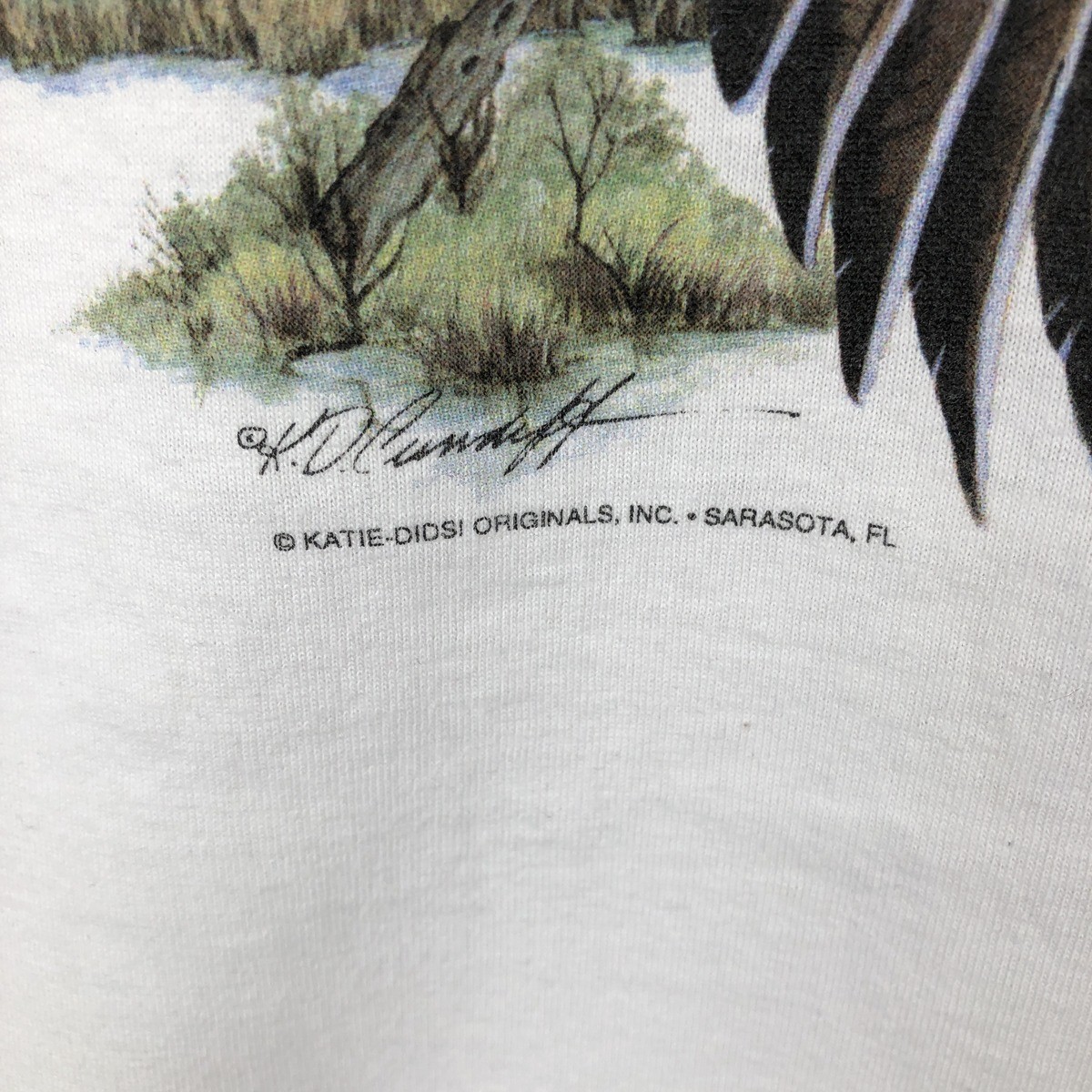 Used 90'S-00'S Hanes HEAVYWEIGHT 50/50 Bird Print Animal T-Shirt Men's XL eq... gallery