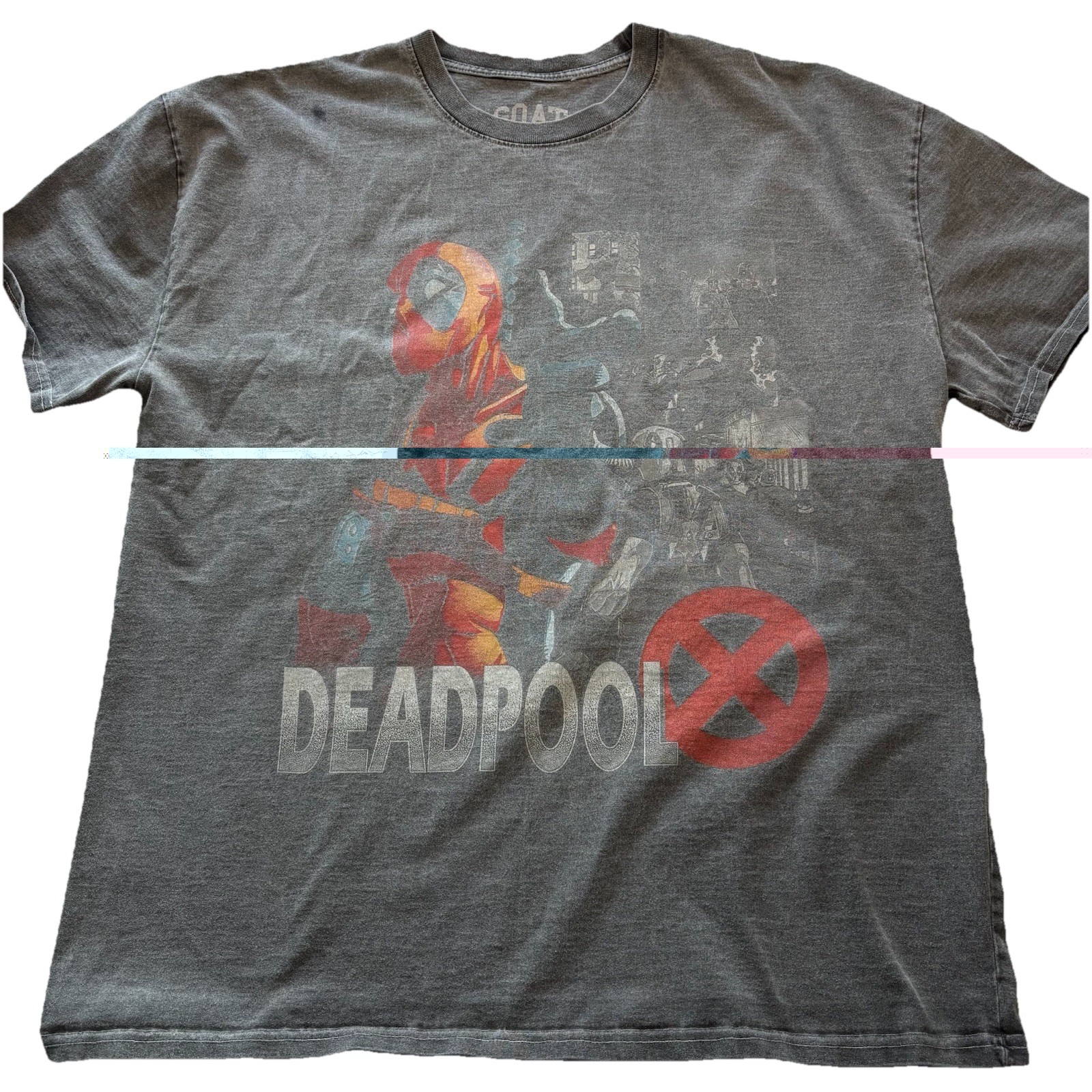 Marvel Deadpool x Goat Crew T-shirt Men XL Oversized Heavyweight Vintage Black gallery
