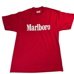 Marlboro Vintage USA Made Single Stitch Logo T Shirt Medium HEF-T Tee Jays