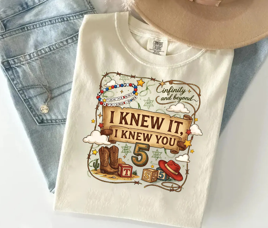 I Knew You Shirt, Retro Graphic Gift For Music Fan, Comfort color ivory gallery