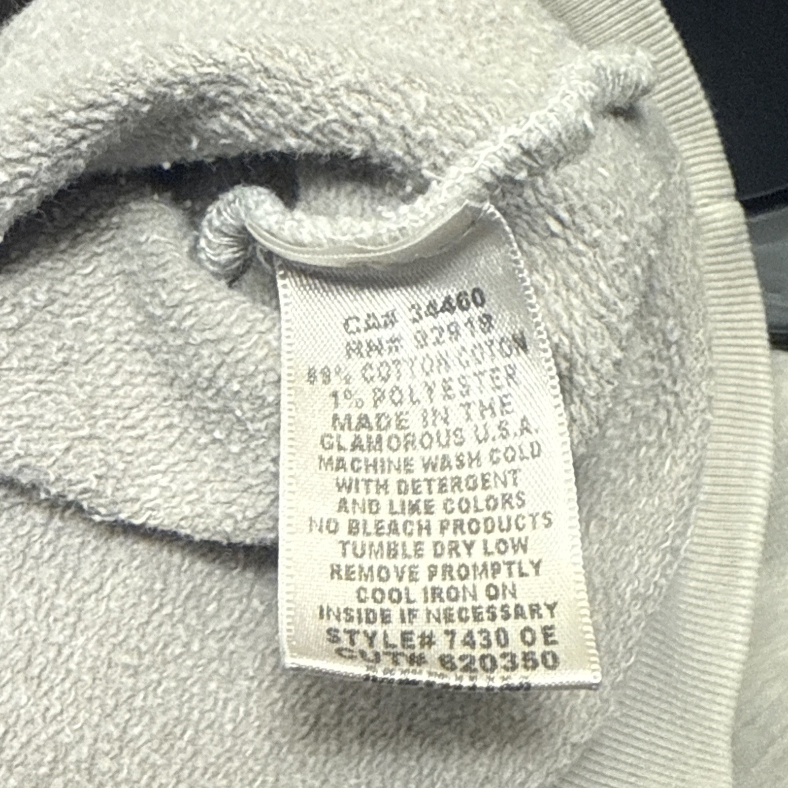 Vintage Juicy Couture Sweatshirt Gray Outlaw Etiquette Size Medium gallery