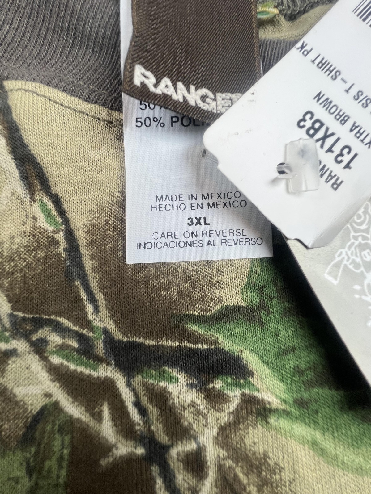 Ranger Shirt Mens 3XL Brown Xtra Camo Hunting Outdoor Pocket Tee Crewneck Top gallery